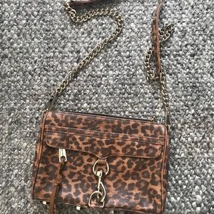 Rebecca Minkoff Leopard Cheetah Mini Mac Crossbody